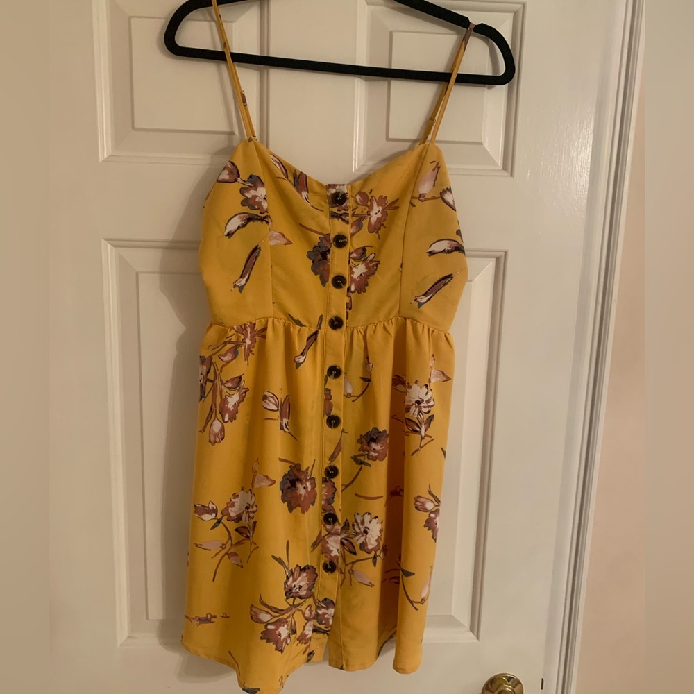 Yellow floral dress / sundress